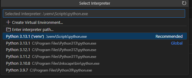 Venv VSCode